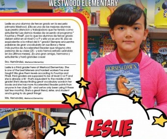 Super Reader of the Week: Leslie Marinelarena