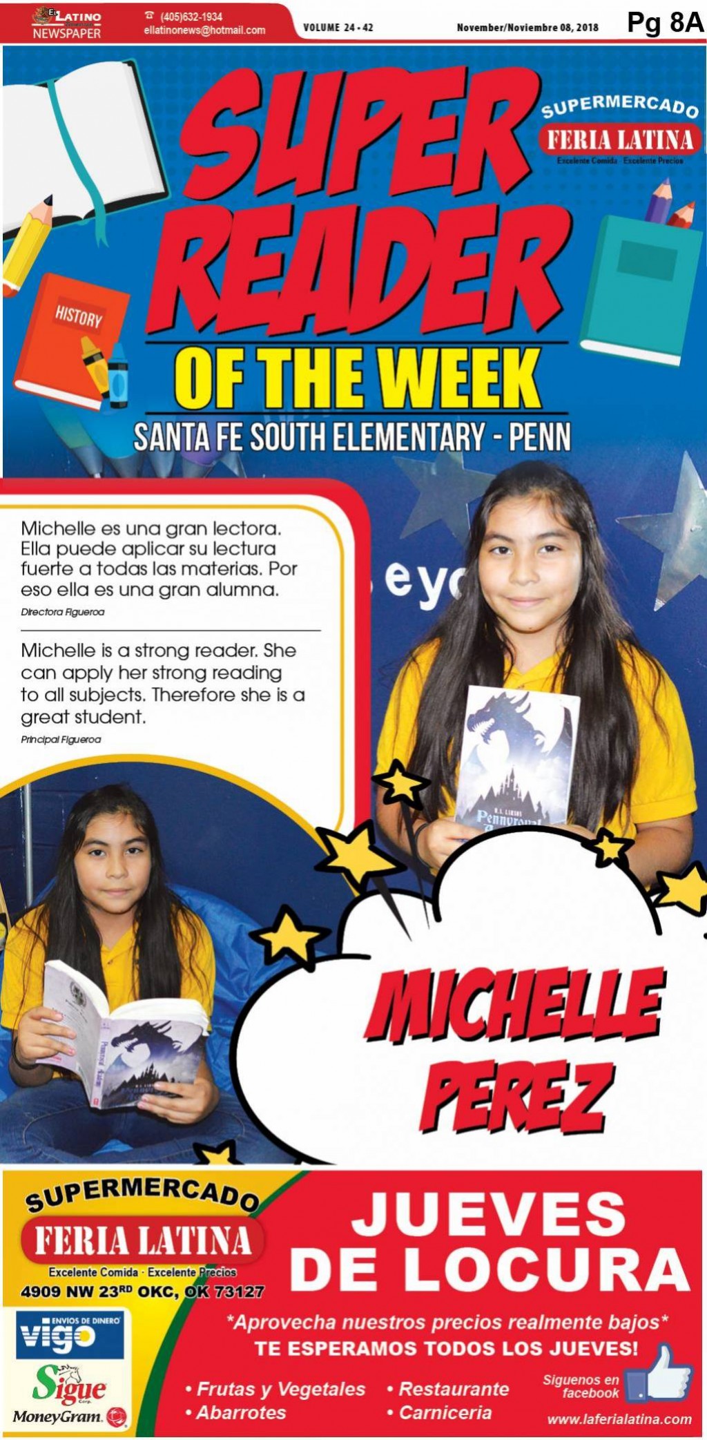 Super Reader of the Week: Michelle Perez