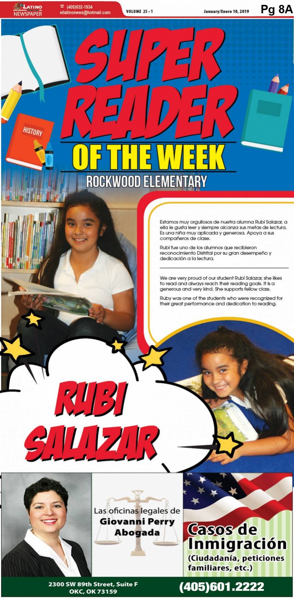Super Reader of the Week: Rubi Salazar