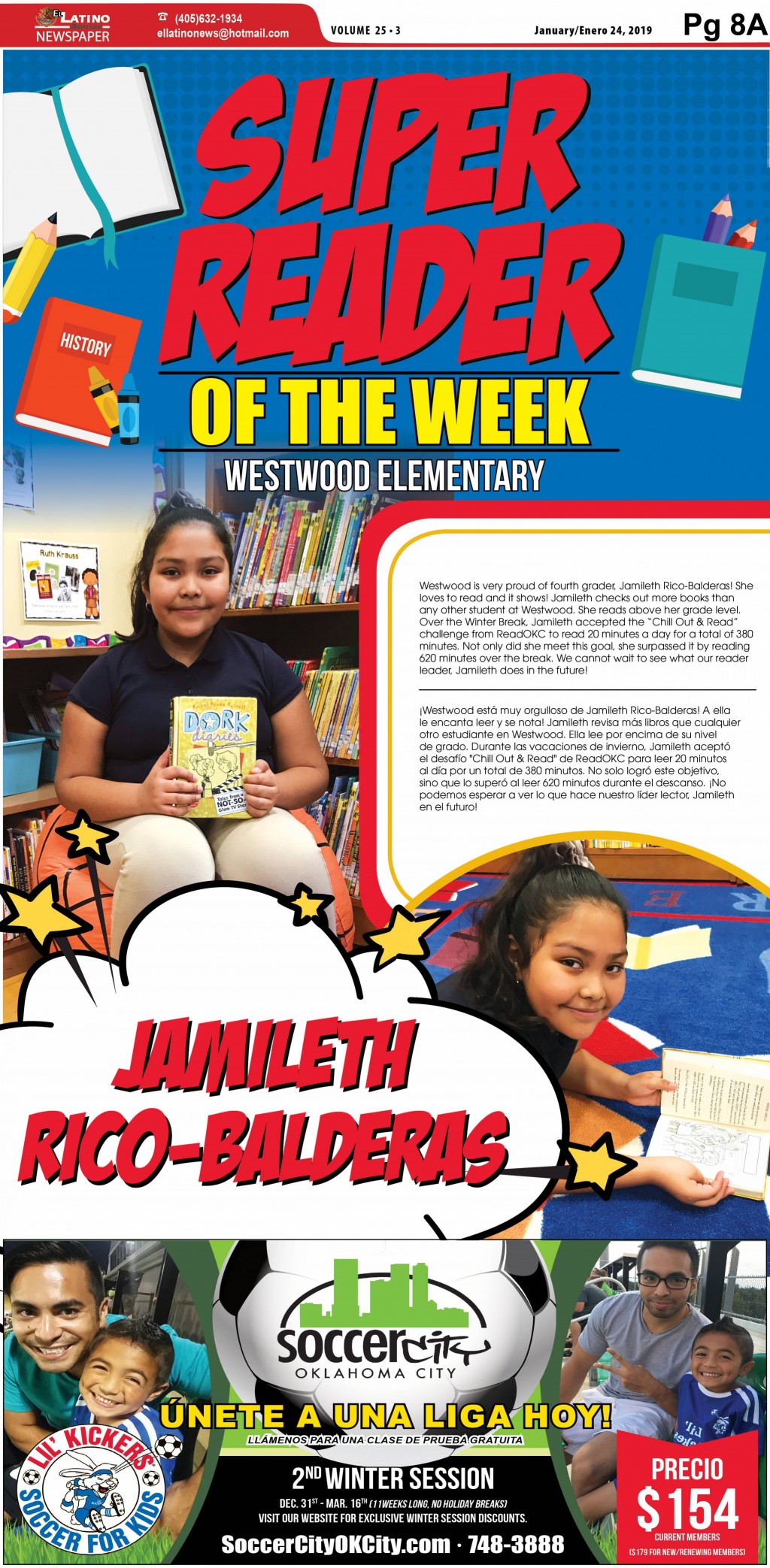 Super Reader of the Week: Jamileth Rico - Balderas