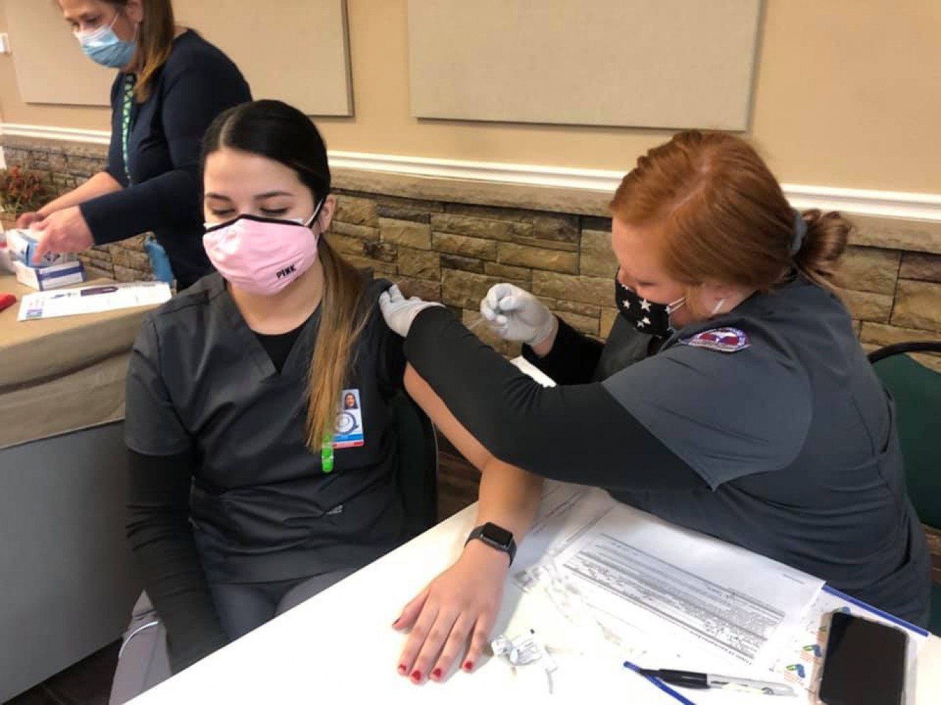 Oklahoma CareerTech nursing students help with COVID-19 vaccines and testing