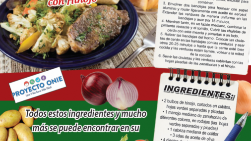 Receta de la Semana: Chuleta de Cerdo con Hinojo