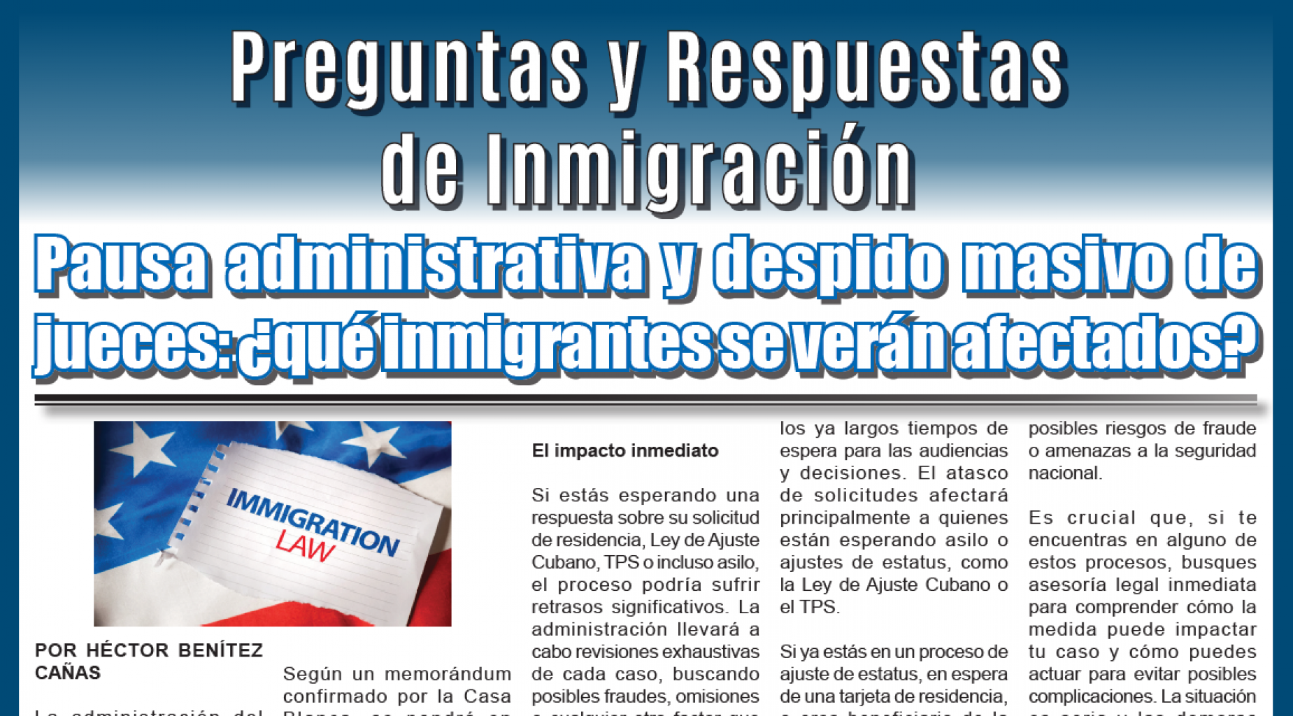 Preguntas y Respuestas de Inmigración