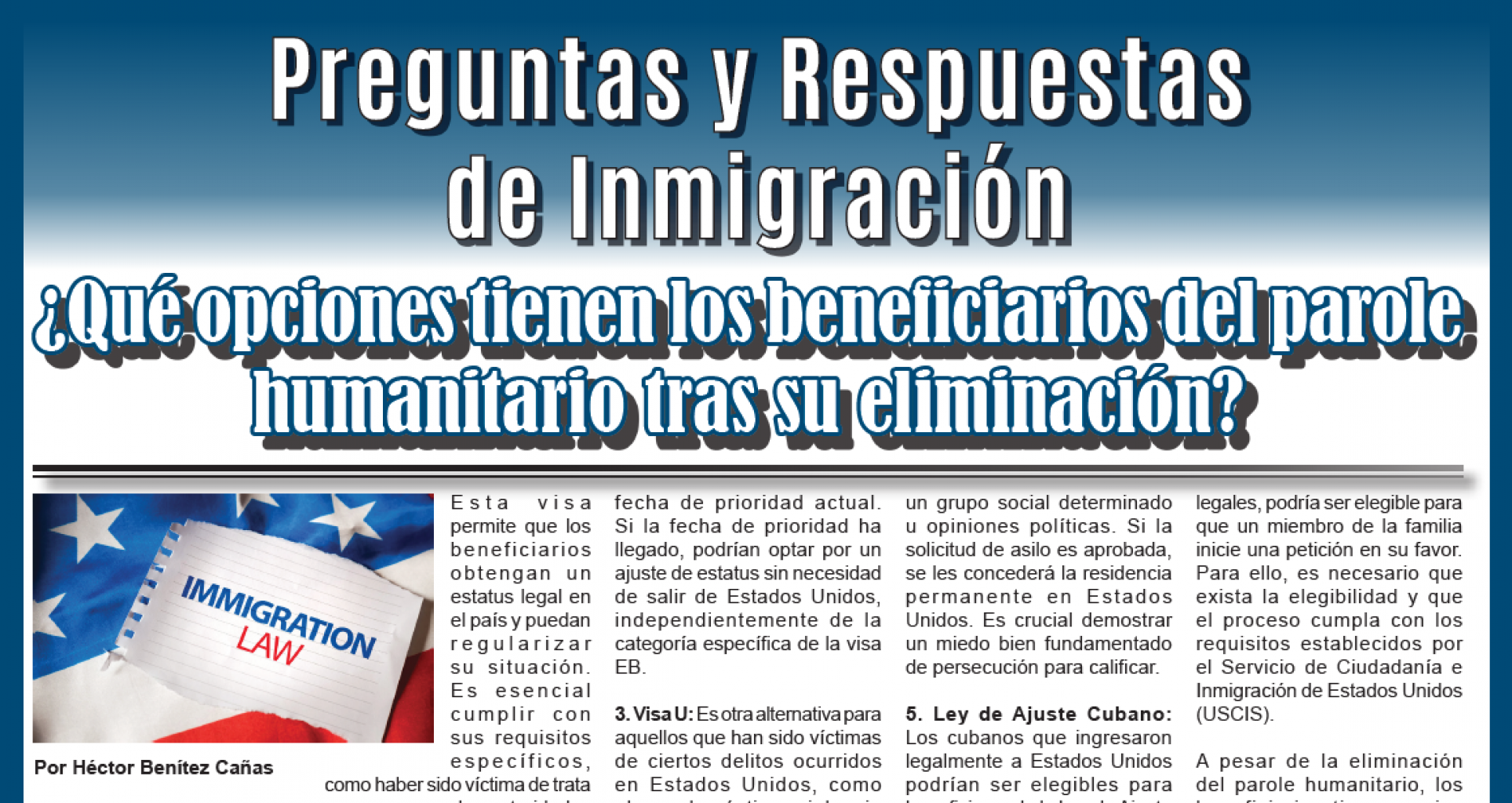 Preguntas y Respuestas  de Inmigración