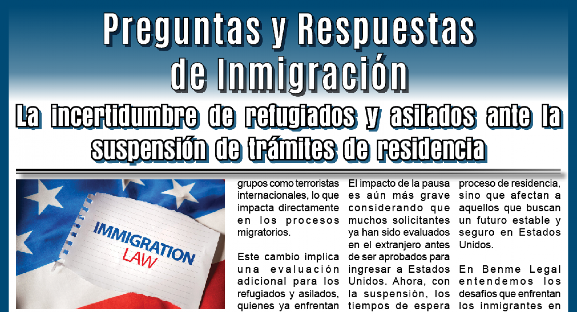 Preguntas y Respuestas de Inmigración