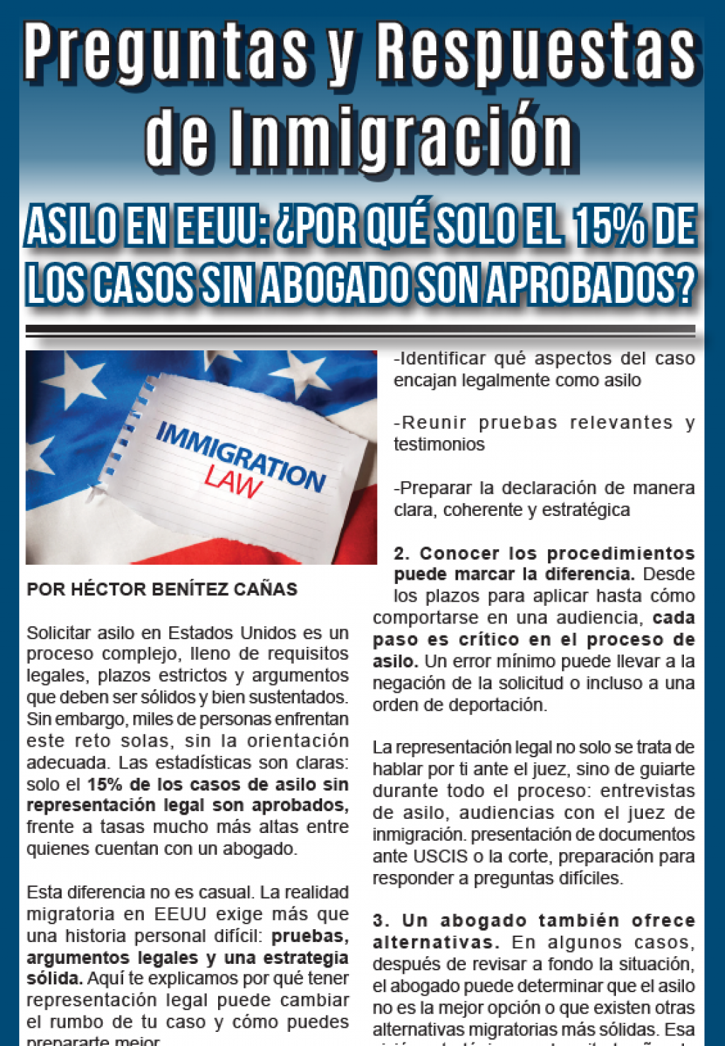 Preguntas y Respuestas de Inmigración