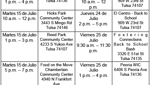 Las clínicas móviles Oklahoma Caring Vans proveerán inmunizaciones