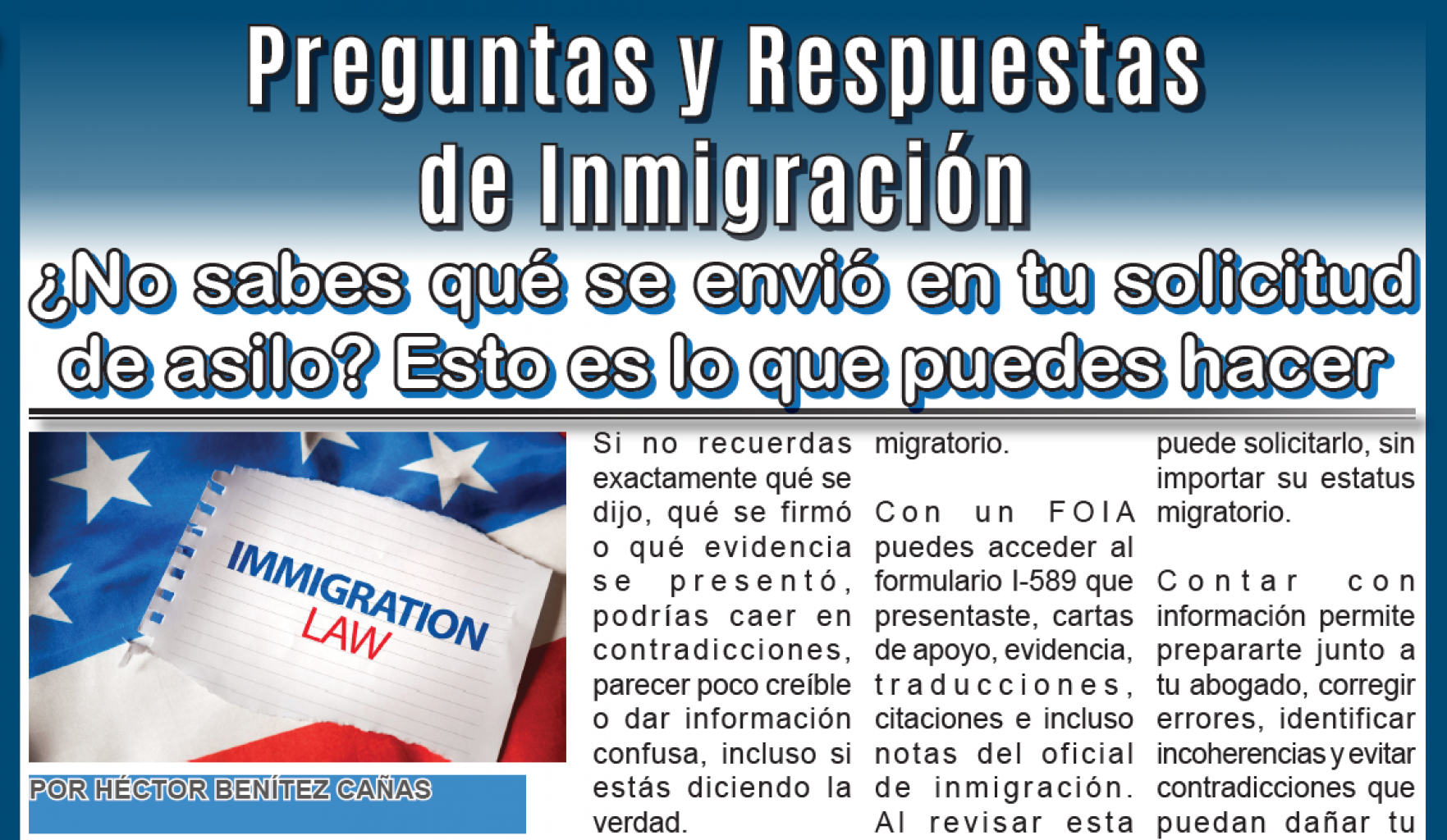 Preguntas y Respuestas de Inmigración