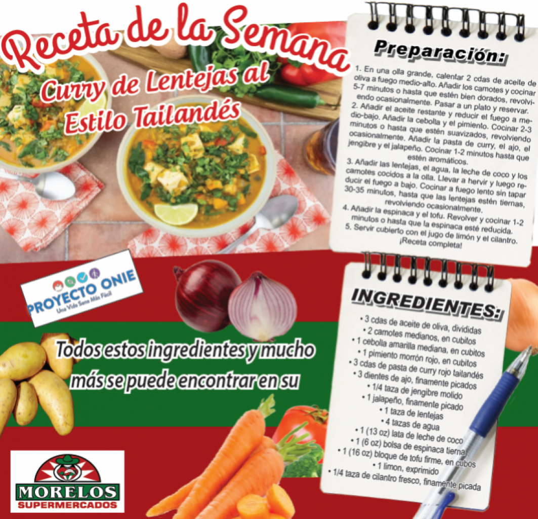 Receta de la Semana: Curry de Lentejas al Estilo Tailandes