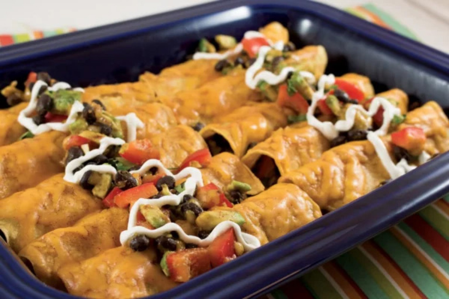 Receta de la Semana: Enchiladas de aguacate y frijoles negros