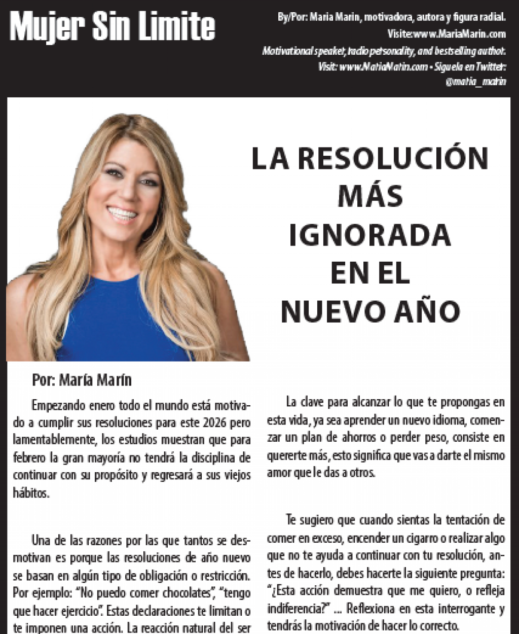La resolución más ignorada en el nuevo año