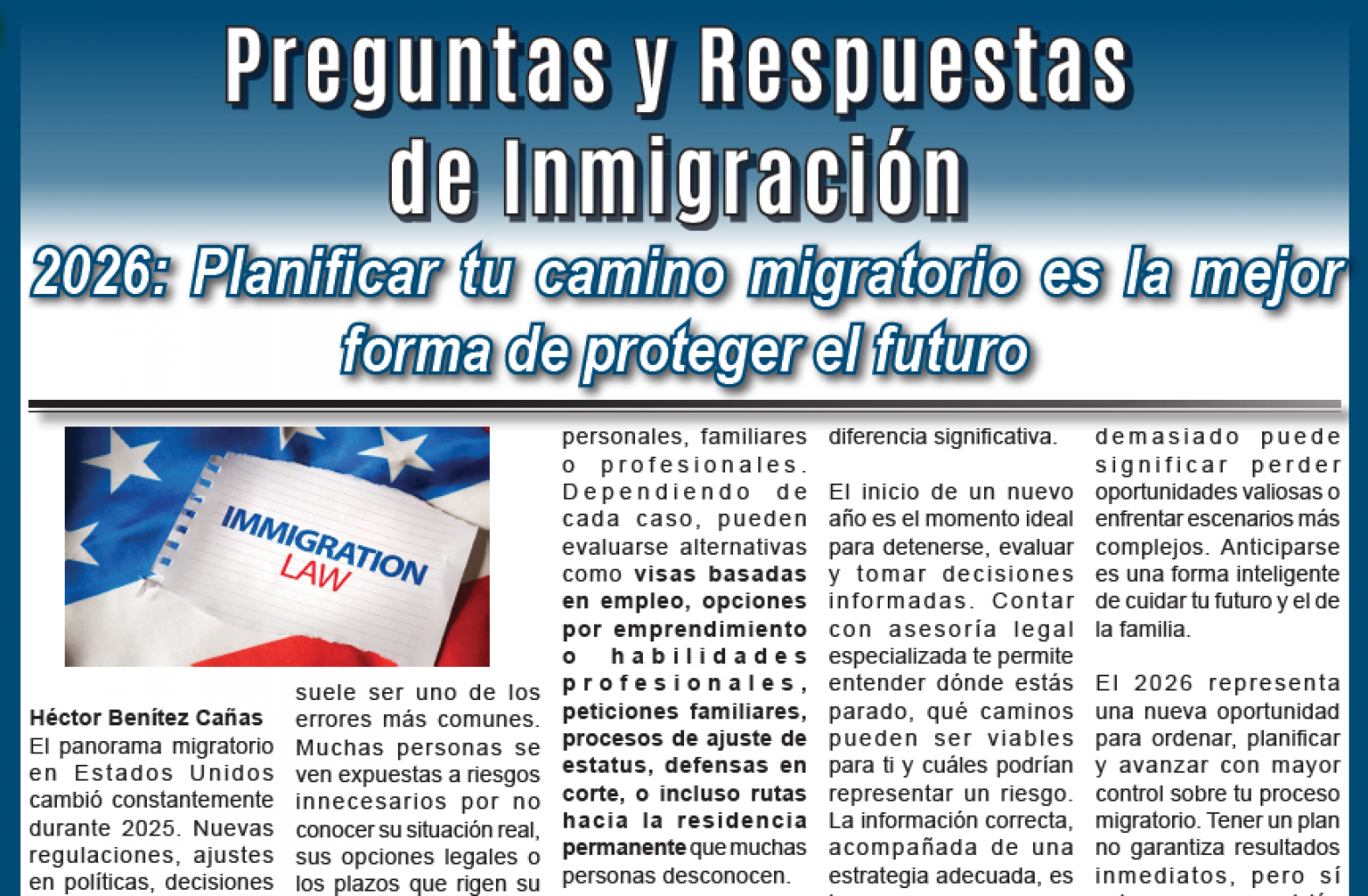 Preguntas y Respuestas  de Inmigración