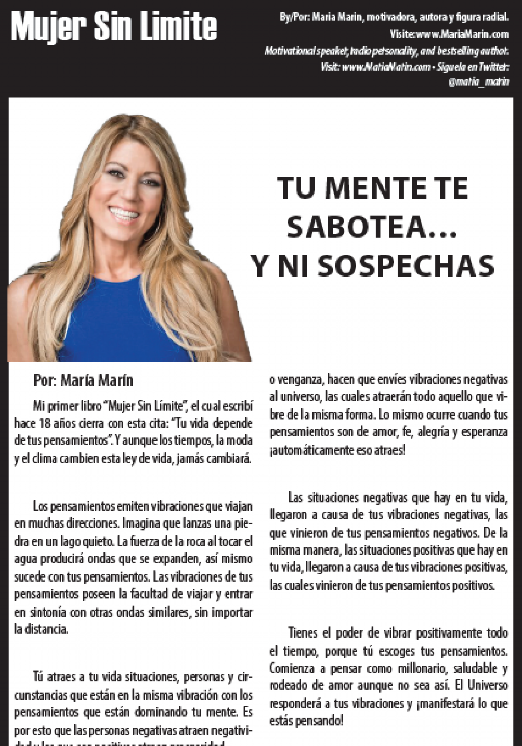 Mujer Sin Limite 