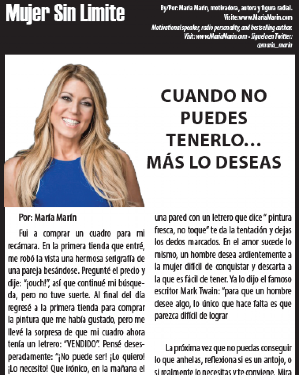 Mujer Sin Limite
