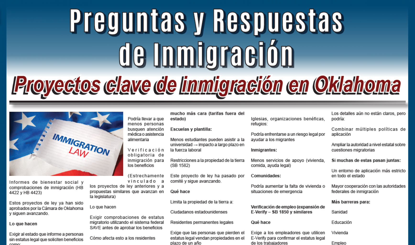 Preguntas y Respuestas de Inmigración