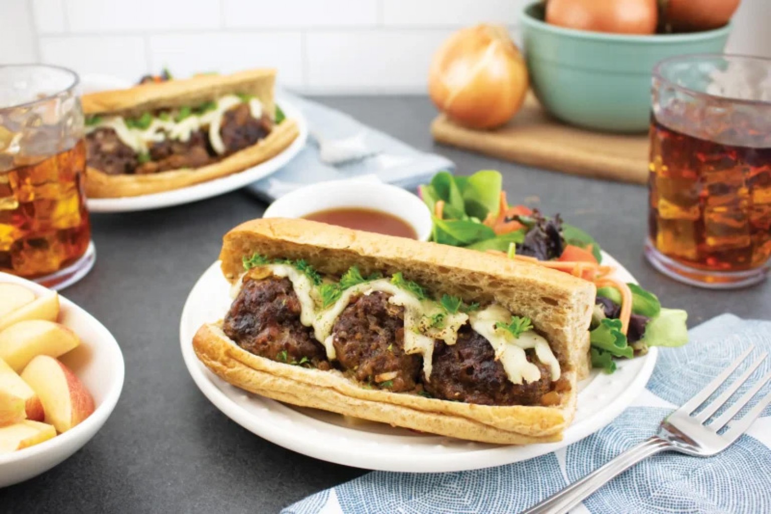 Receta de la Semana: Pan con Albóndigas y Cebolla Francesa