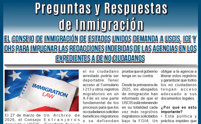 Preguntas y Respuestas de Inmigración