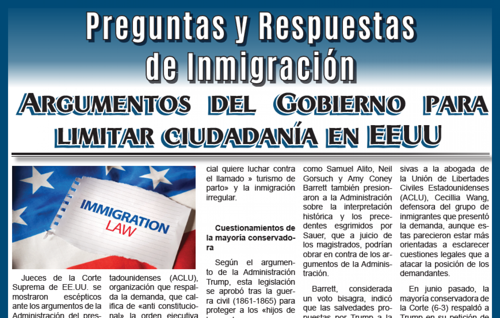 Preguntas y Respuestas de Inmigración