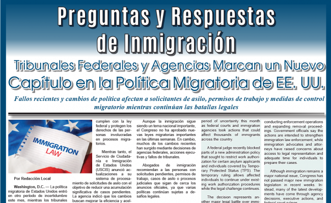 Preguntas y Respuestas de Inmigración