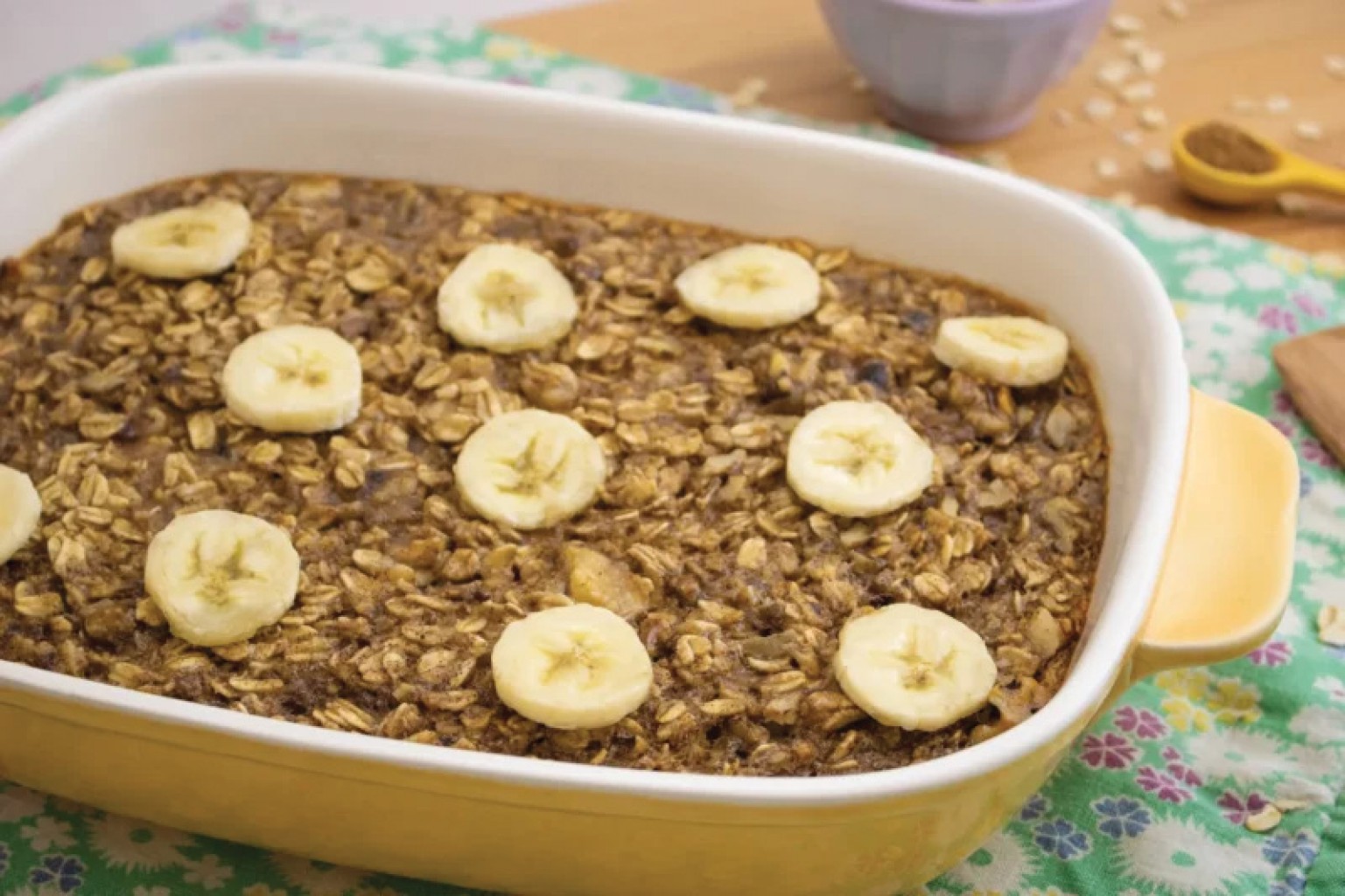 Receta de la Semana: Avena de Banana al Horno
